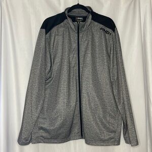 AND1 GREY AND BLACK ZIP UP JACKET (XL)